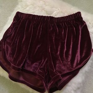 BRANDY MELVILLE Velvet Shorts
